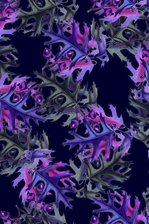 黑底花卉印花华亿平台图片