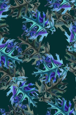 黑底花卉印花华亿平台图片