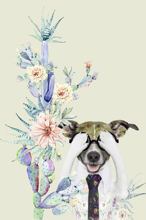 动物花卉印花华亿平台图片