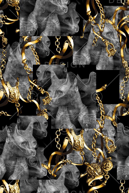 抽象印花华亿平台图片