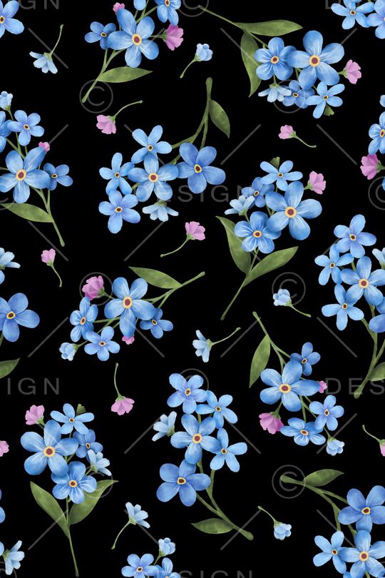 水彩花卉印花华亿平台图片