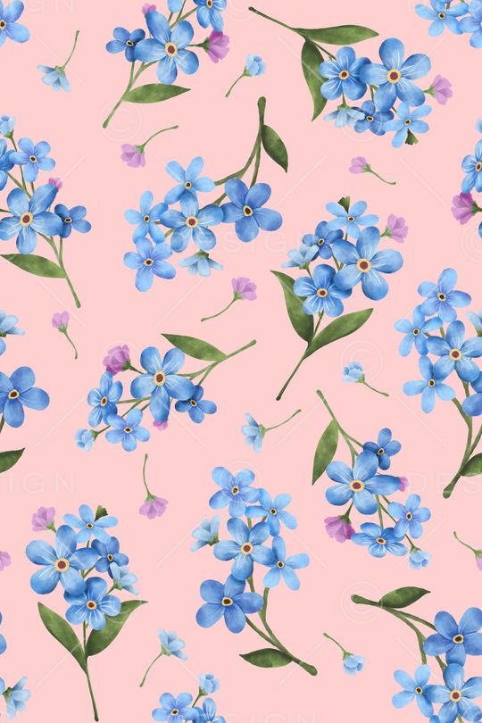 水彩花卉印花华亿平台图片