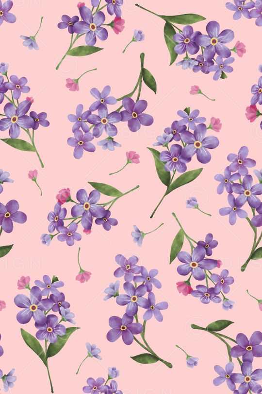 水彩花卉印花华亿平台图片