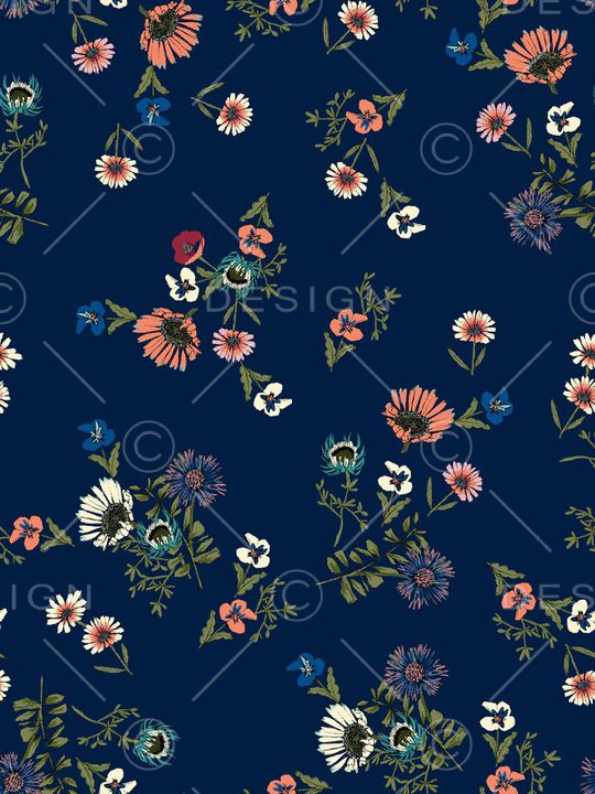 小碎花印花华亿平台图片