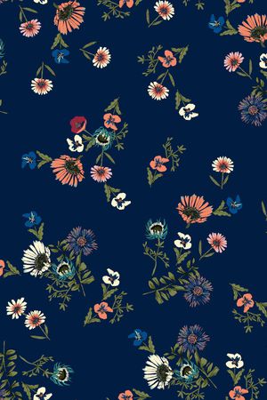 小碎花印花华亿平台图片