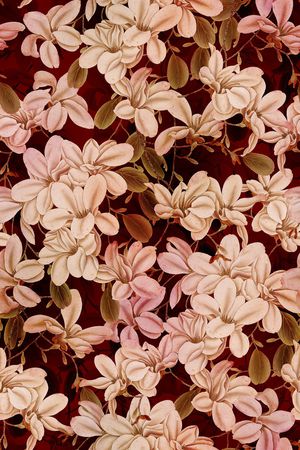 水彩花卉印花华亿平台图片