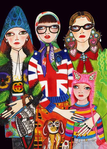 女装印花华亿平台图片