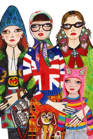 女装印花华亿平台图片