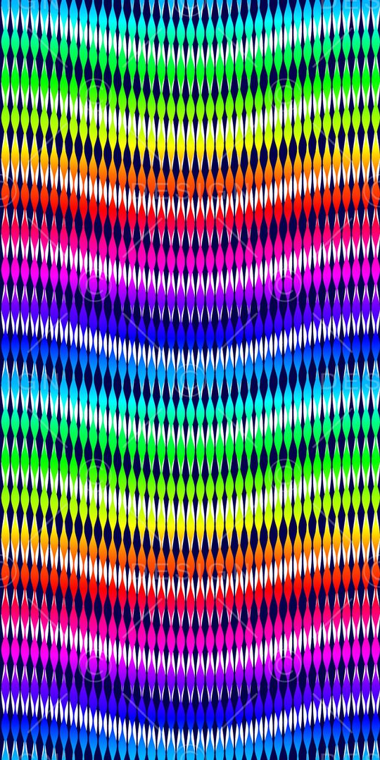 七彩曲线条纹印花华亿平台图片