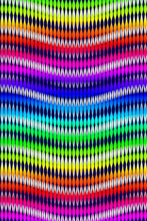 七彩曲线条纹印花华亿平台图片