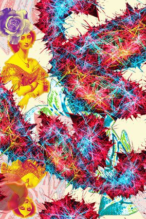 抽象印花华亿平台图片