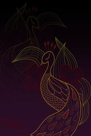 孔雀印花华亿平台图片