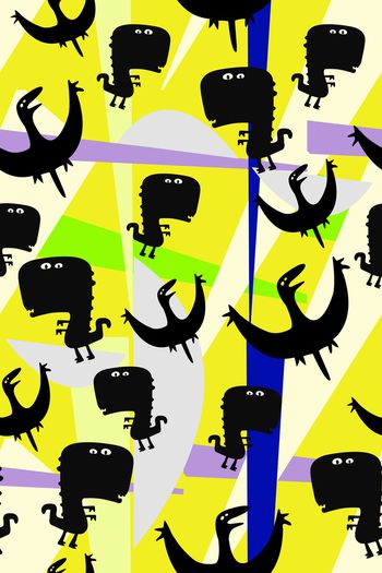 几何印花华亿平台图片