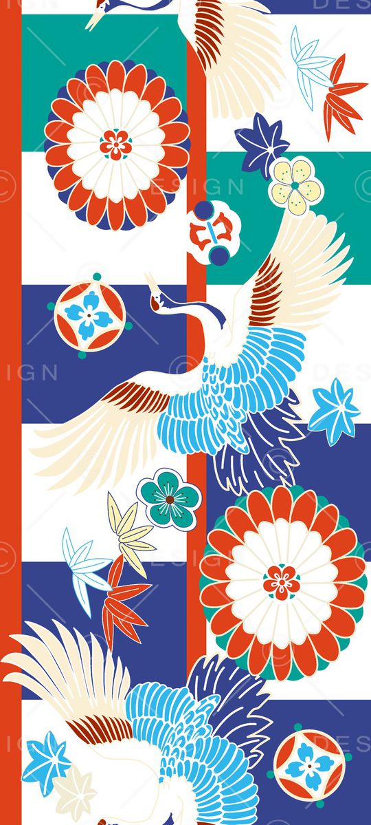 仙鹤印花华亿平台图片