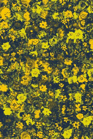 抽象花卉印花华亿平台图片