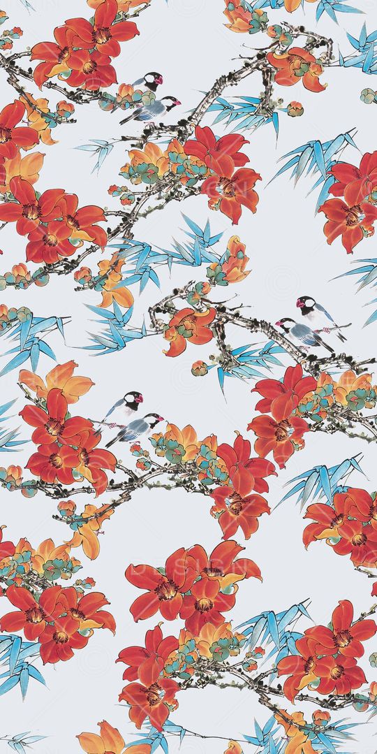 动物花卉印花华亿平台图片