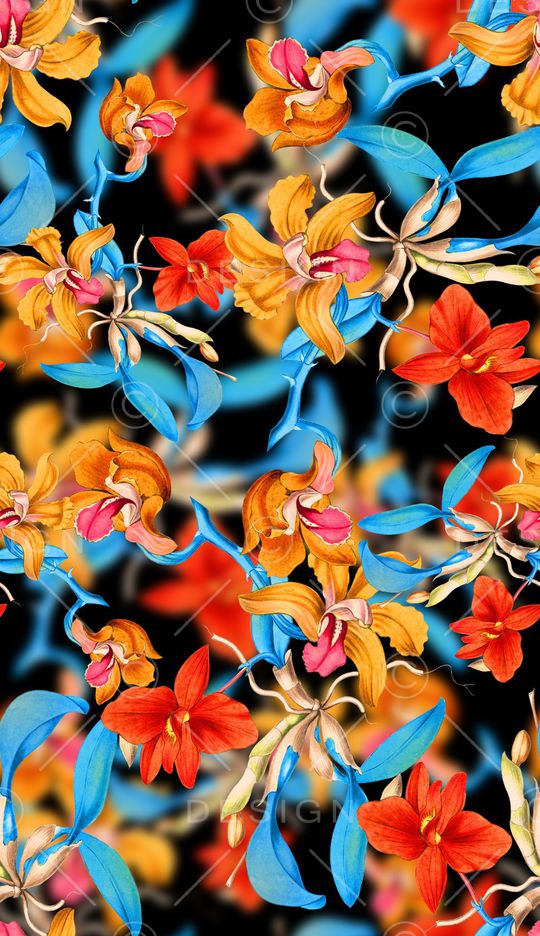 玉兰花印花华亿平台图片