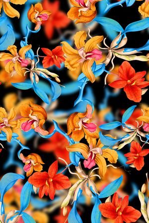 玉兰花印花华亿平台图片