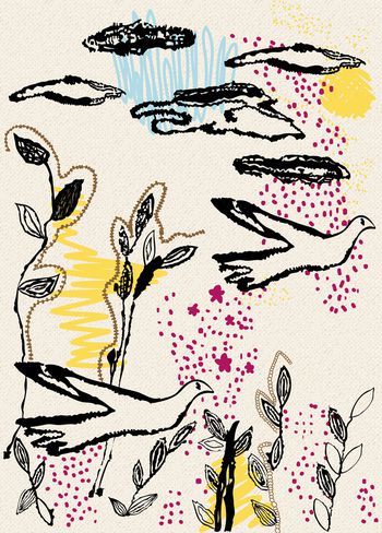 春夏华亿平台印花华亿平台图片