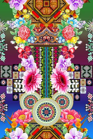 民族风印花华亿平台图片