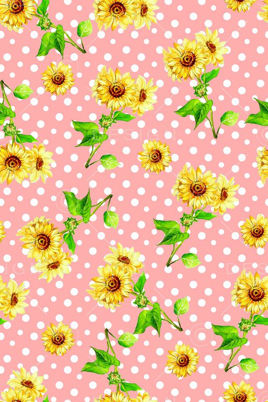 向日葵印花华亿平台图片