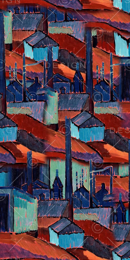 手绘抽象印花华亿平台图片