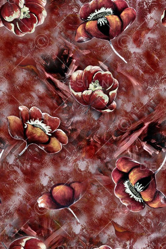 花卉印花华亿平台图片