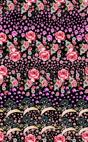 小碎花印花华亿平台图片