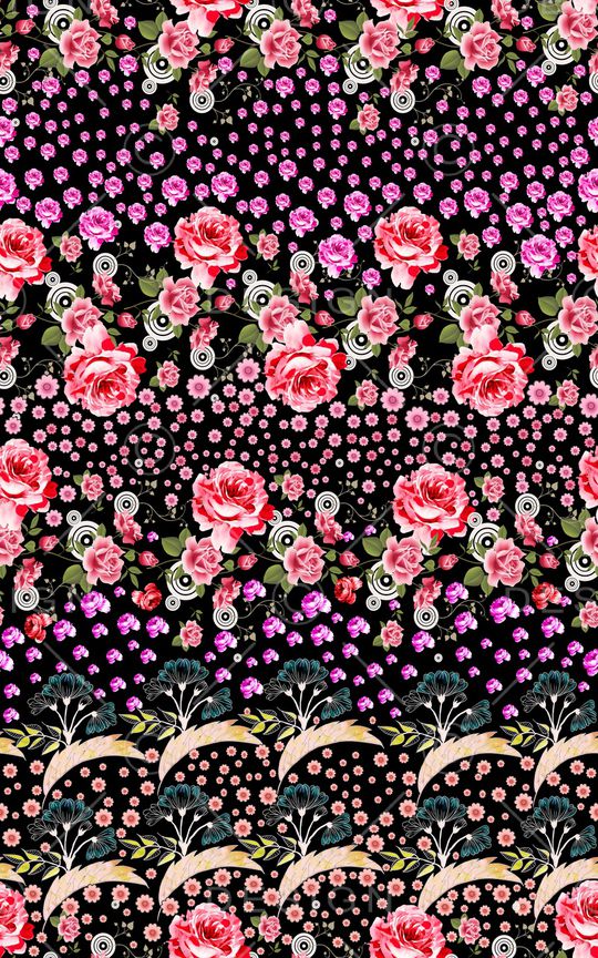 小碎花印花华亿平台图片