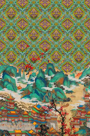 民族风印花华亿平台图片