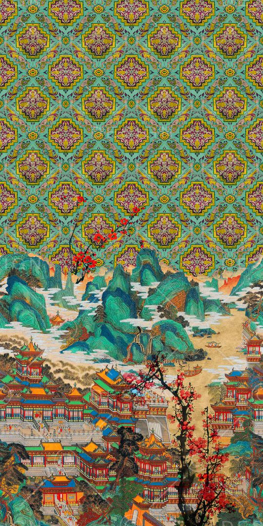 民族风印花华亿平台图片