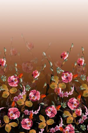 花卉印花华亿平台图片