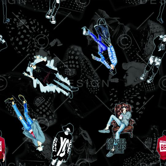 男装印花华亿平台图片