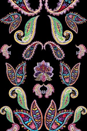 传统纹样印花华亿平台图片