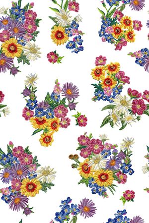 花卉印花华亿平台图片