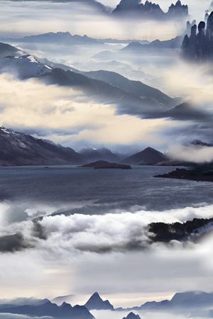 抽象男装印花华亿平台图片