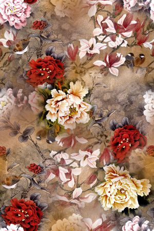 鸟印花华亿平台图片