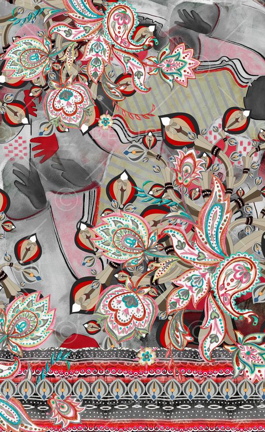 民族风印花华亿平台图片