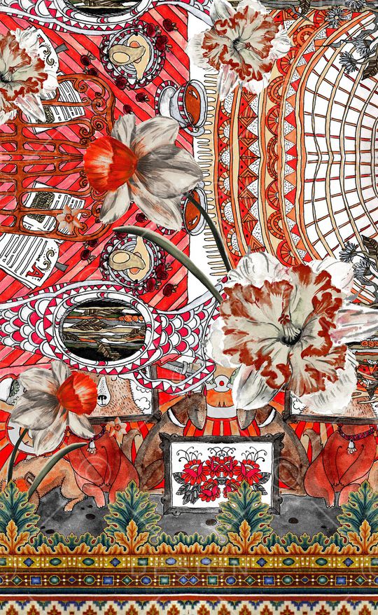 民族风印花华亿平台图片