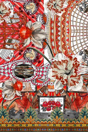 民族风印花华亿平台图片