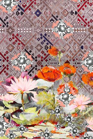 格子印花华亿平台图片