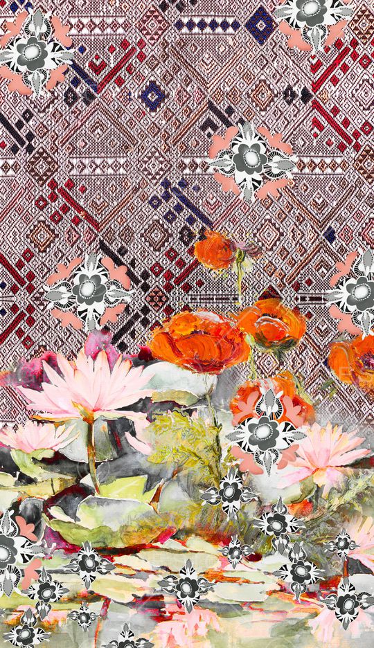 格子印花华亿平台图片