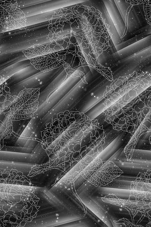 渐变几何印花华亿平台图片