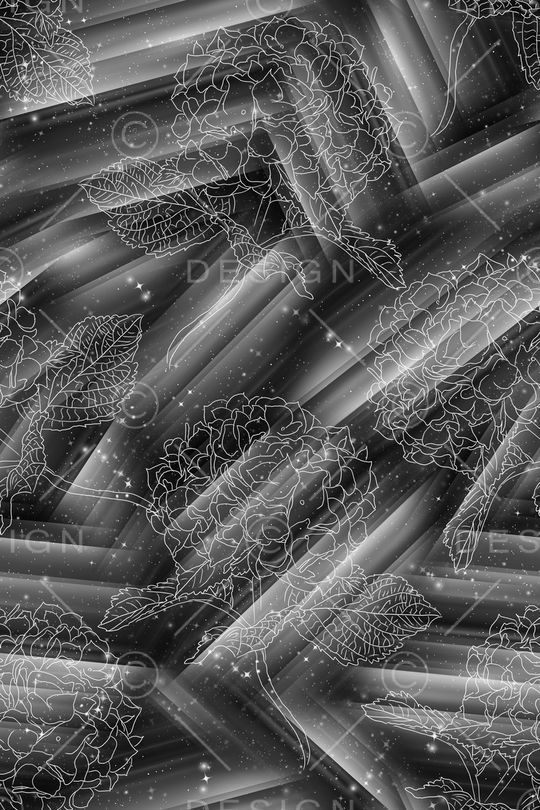 渐变几何印花华亿平台图片