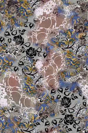 抽象印花华亿平台图片