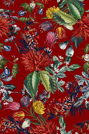 绿植树叶印花华亿平台图片