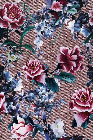 牛仔印花华亿平台图片