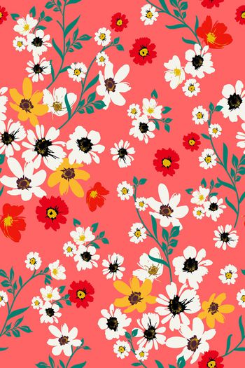 小碎花印花华亿平台图片