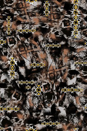 抽象男装印花华亿平台图片