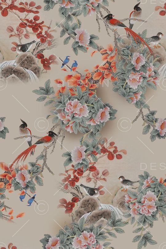 鸟印花华亿平台图片